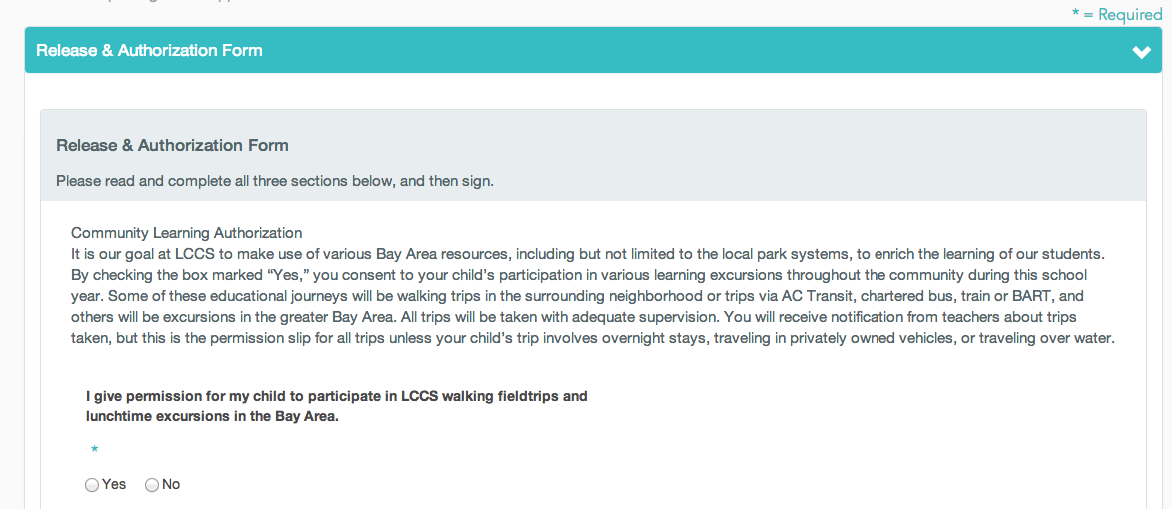 schoolmint release authorization form