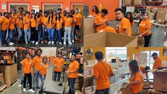 Life School Oak Cliff NHS Students Volunteer with World Vision