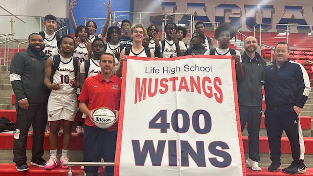 Eddie Berumen and LHSW Basketball Team