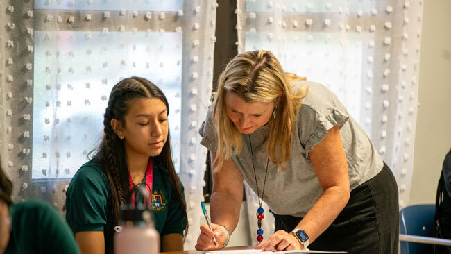 LMSW Teacher and Student